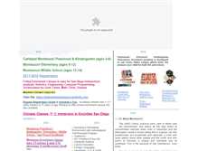 Tablet Screenshot of carlsbadmontessori.com